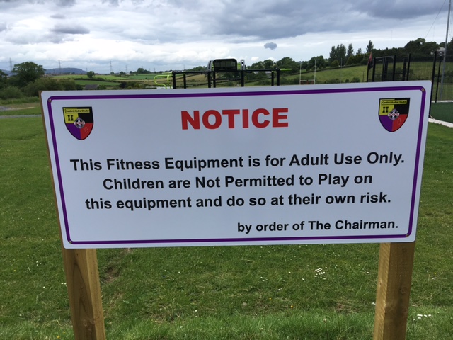 New Notice about Fitness Equipment