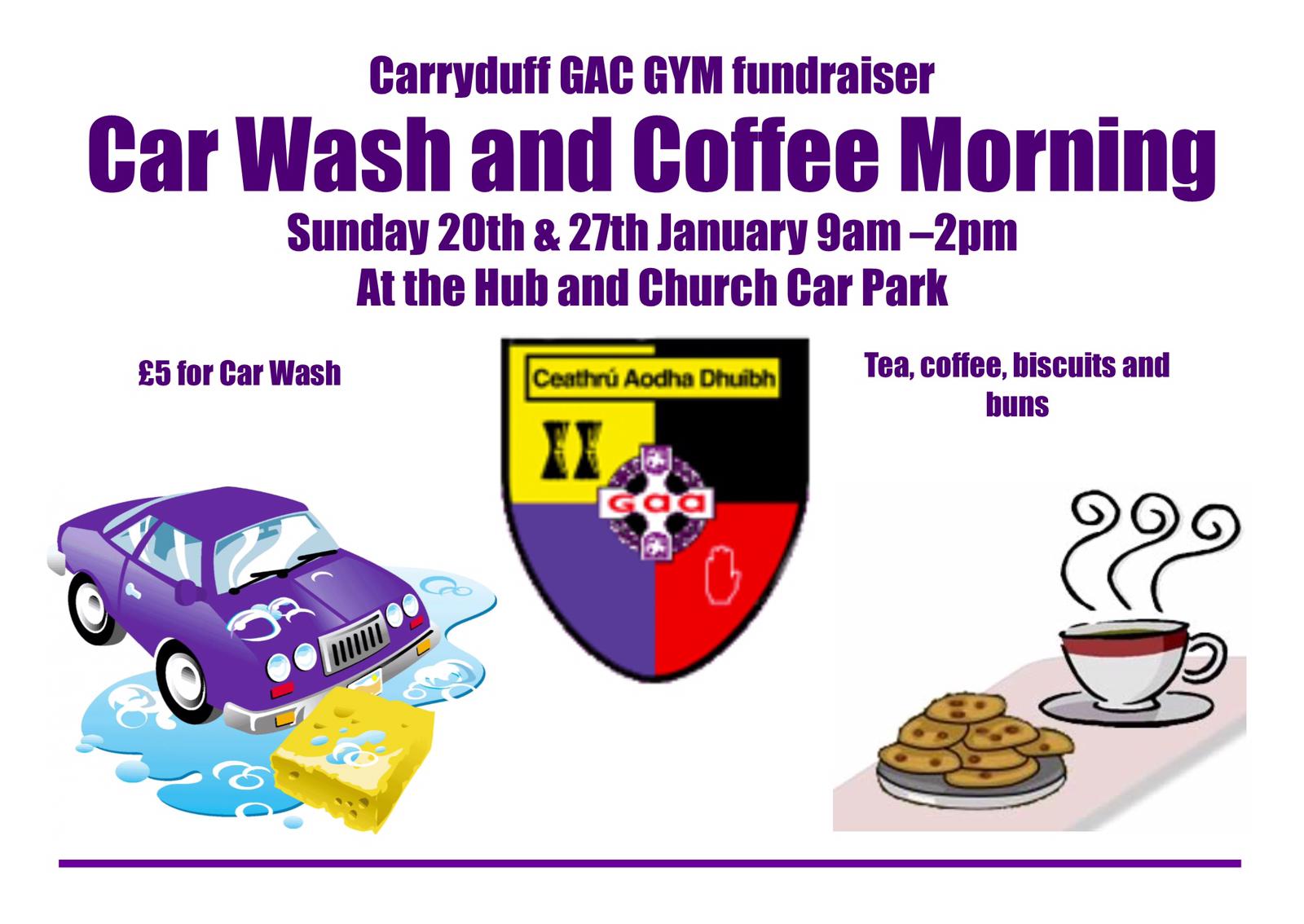 Car wash and coffee morning !